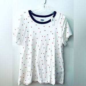 NWT. Old Navy Red, White and Blue Stars Top.
